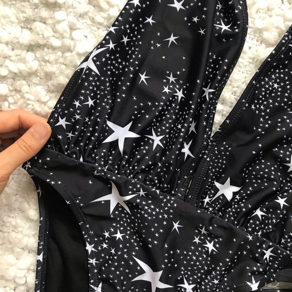 ASOS Motel Starbright Swimsuit - Black-cher / XS - Picture 7 of 7